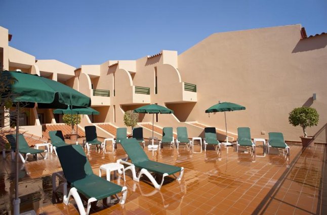 Terras van hotel Casablanca Inn in Algarve
